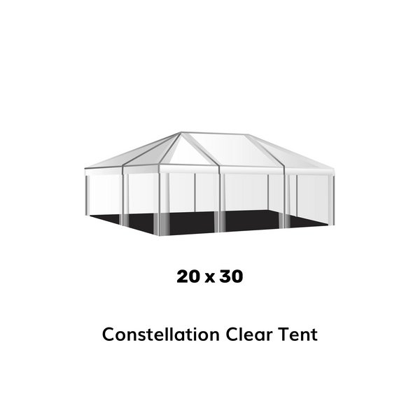 20x30 Clear Top Tent
