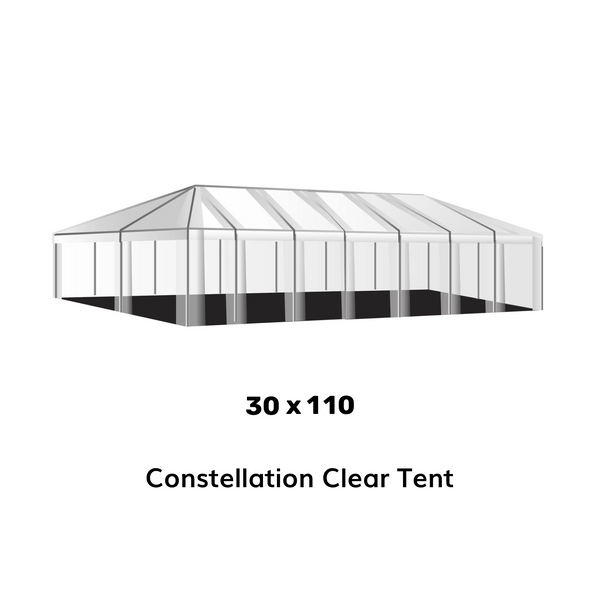 30x110 Clear Top Tent
