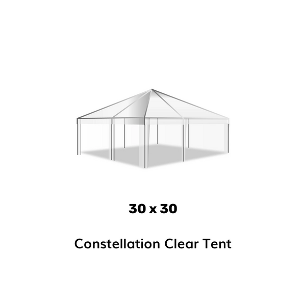 30x30 Clear Top Tent